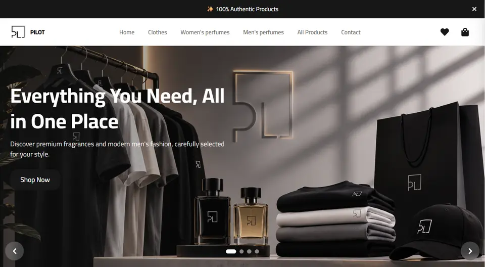 Pilot - A scalable E-commerce backend for Pilot Studio, built with ASP.NET Core Web API and .NET 10 to power a modern online store for clothing, perfumes, and future product categories.